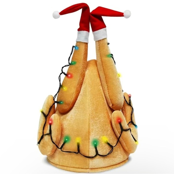 Other - NEW Light Up Christmas Turkey Hat